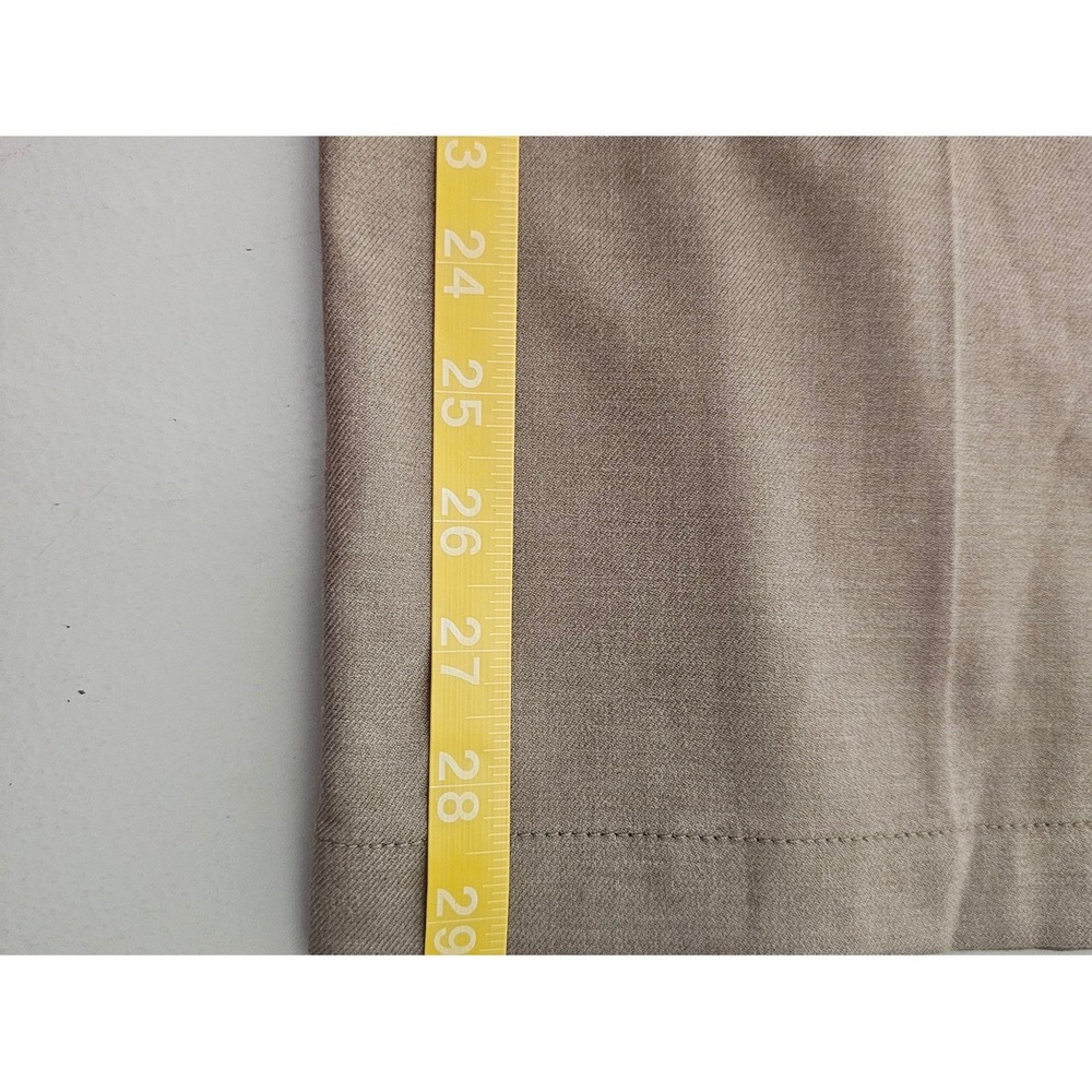 Madewell Womans 4 Harlow Wide-Leg Trousers Pants Tan Pleated Cinch Back Career ~ - Picture 7 of 9